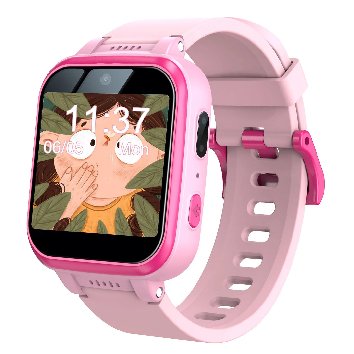 Kids Smart Watch with 90°Rotatable Camera Smartwatch Touch Screen Kids Watch Music Pedometer Flashlight Games Digital Wrist Watc