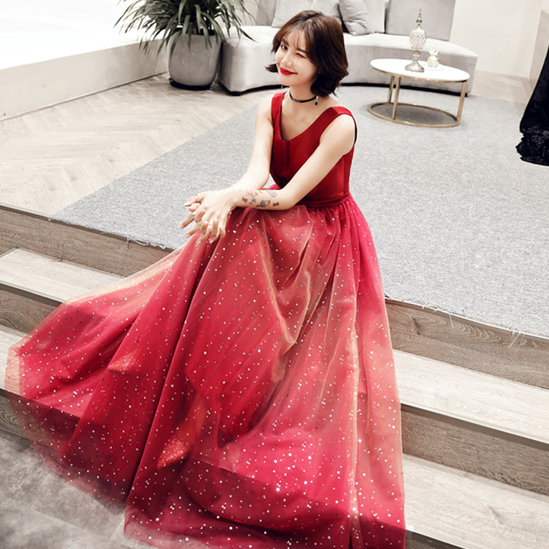 Women's Starry Long Evening Gown