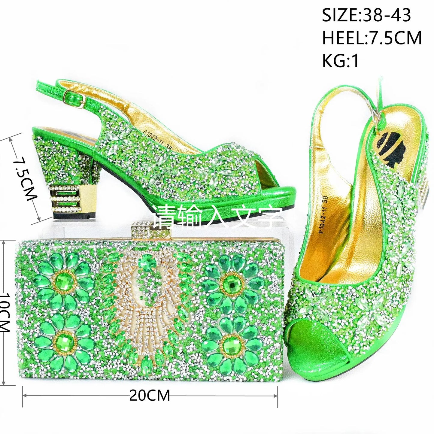 Doershow beautiful High Quality African Style Ladies Shoes And Bags Set Latest new Italian Shoes And Bag Set For Party HAS1-10
