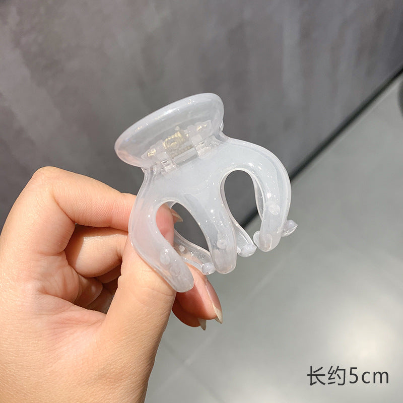 Topknot Hair Clip Candy Color Back Head Hair Claw High Ponytail