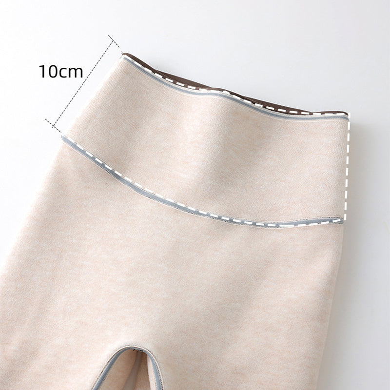 High Waist Cashmere Leggings Winter Warm Solid Plush Pants Fashion Slim Trousers For Women