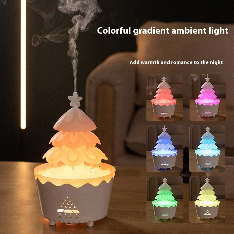 2025 New Design Essential Oil Aroma Diffuser Household Mute Small Remote Control Humidifier Suitable For Home Christmas Gift