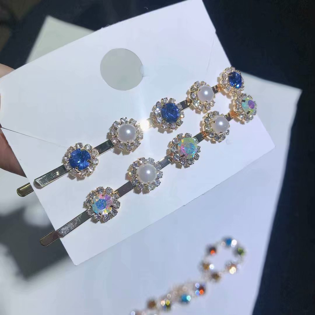 Colorful Austrian Simple And Versatile Color Diamond Necklace