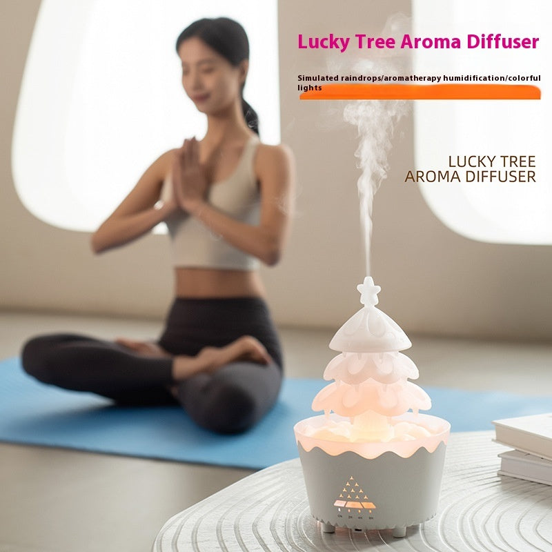 2025 New Design Essential Oil Aroma Diffuser Household Mute Small Remote Control Humidifier Suitable For Home Christmas Gift