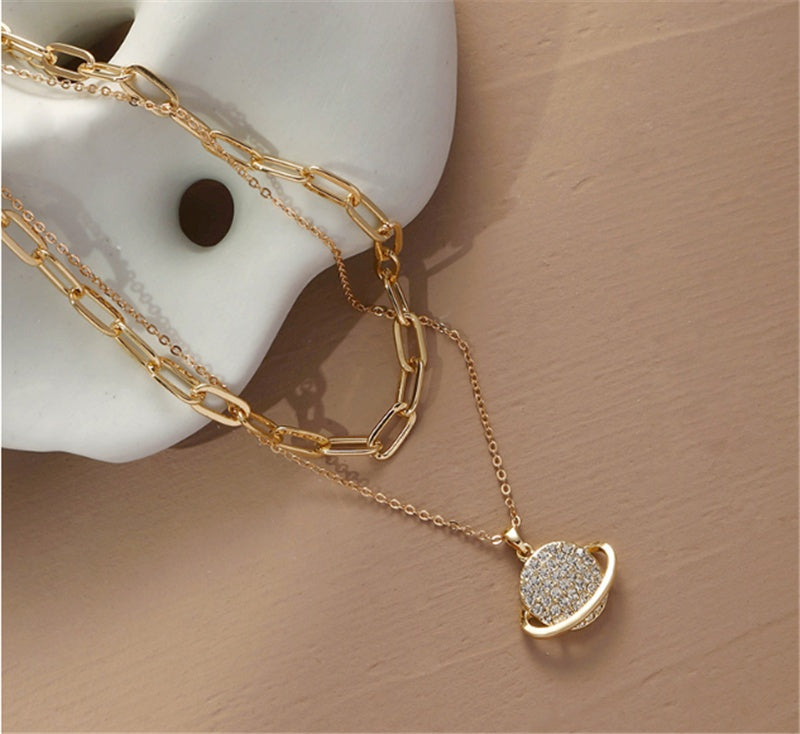 Clavicle Chain European And American Style Jewelry Exquisite Light Luxury Nebula