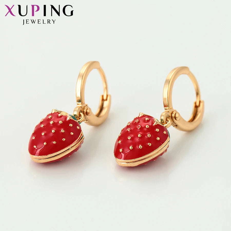 Xuping Jewelry Fashion Fruit Серьги  Design Elegant Fashion Huggies Earring of Charm Lovely Style for Women Girl  A00889023