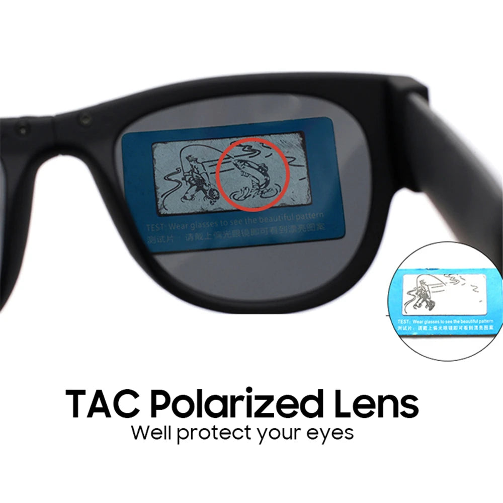 VIVIBEE Novelty Mirror Men Polarized Folding Sunglasses New Arrival Slap Sport Foldable Wristband Shades 2024 Trend Product