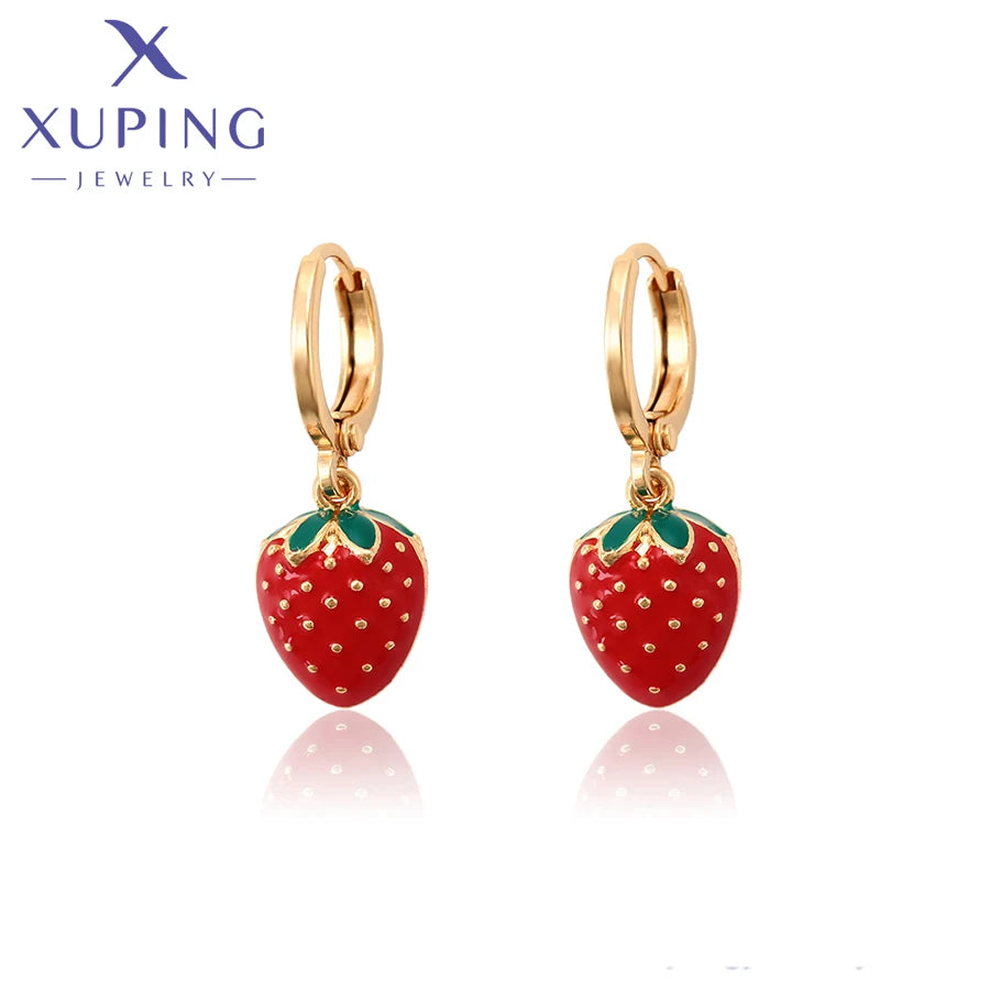 Xuping Jewelry Fashion Fruit Серьги  Design Elegant Fashion Huggies Earring of Charm Lovely Style for Women Girl  A00889023