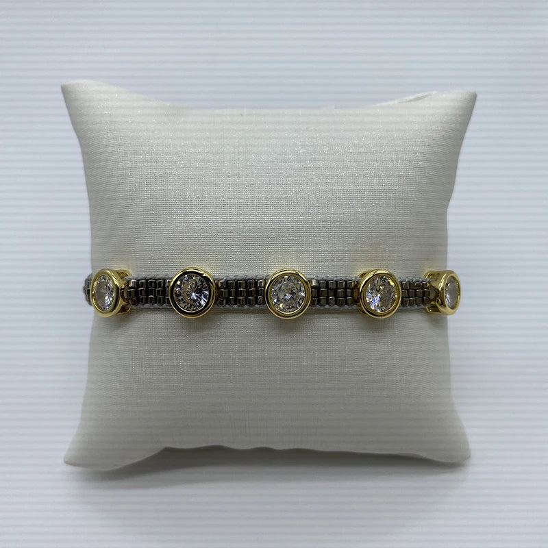 BLUESTAR Boho Bracelet MIYUKI Bracelet For Women Leopard Grain Pulseras Mujer Moda Turkish Eye Handmade Braided Gift