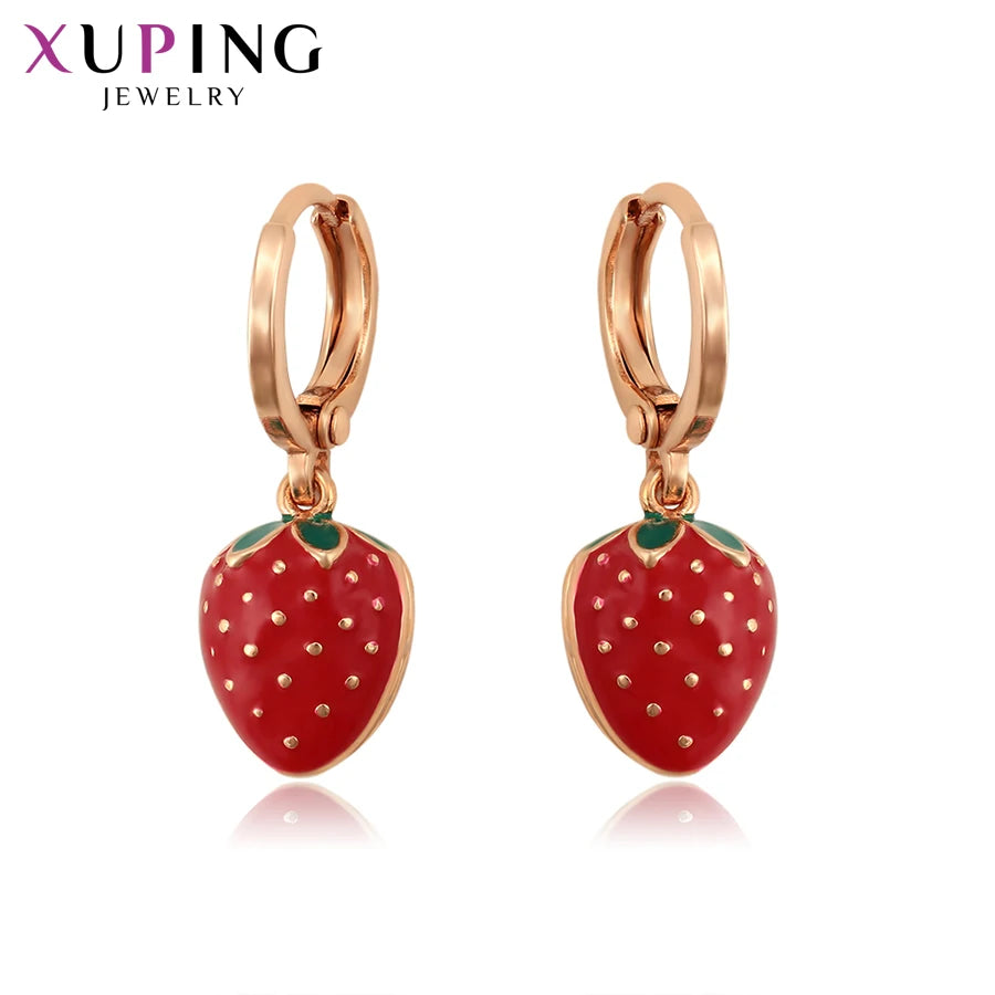 Xuping Jewelry Fashion Fruit Серьги  Design Elegant Fashion Huggies Earring of Charm Lovely Style for Women Girl  A00889023