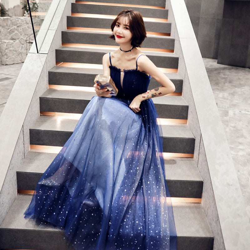 Women's Starry Long Evening Gown