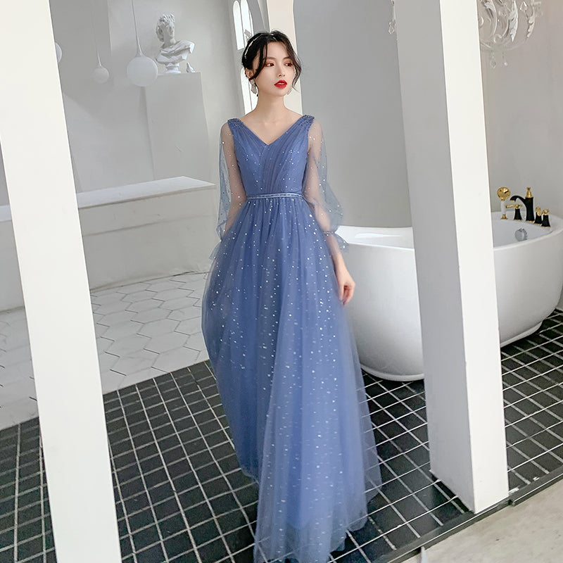 Women's Starry Long Evening Gown