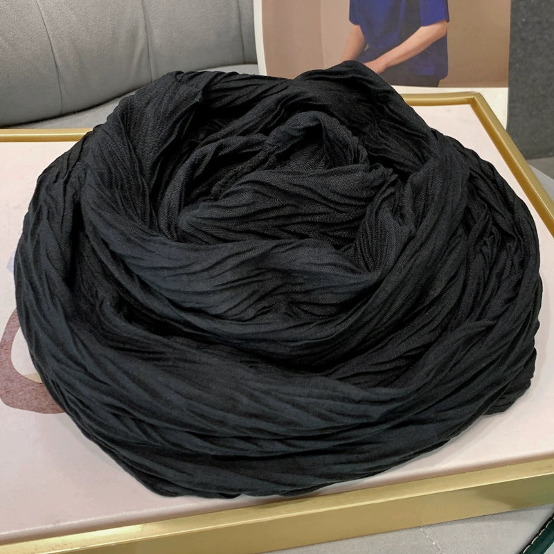 Fashion Creamy-white Women's Winter Shawl Cotton and Linen Scarf