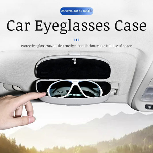 Car glasses case multifunctional car clasp design inside sun visor card storage sunglasses case car glasses clip car supplies