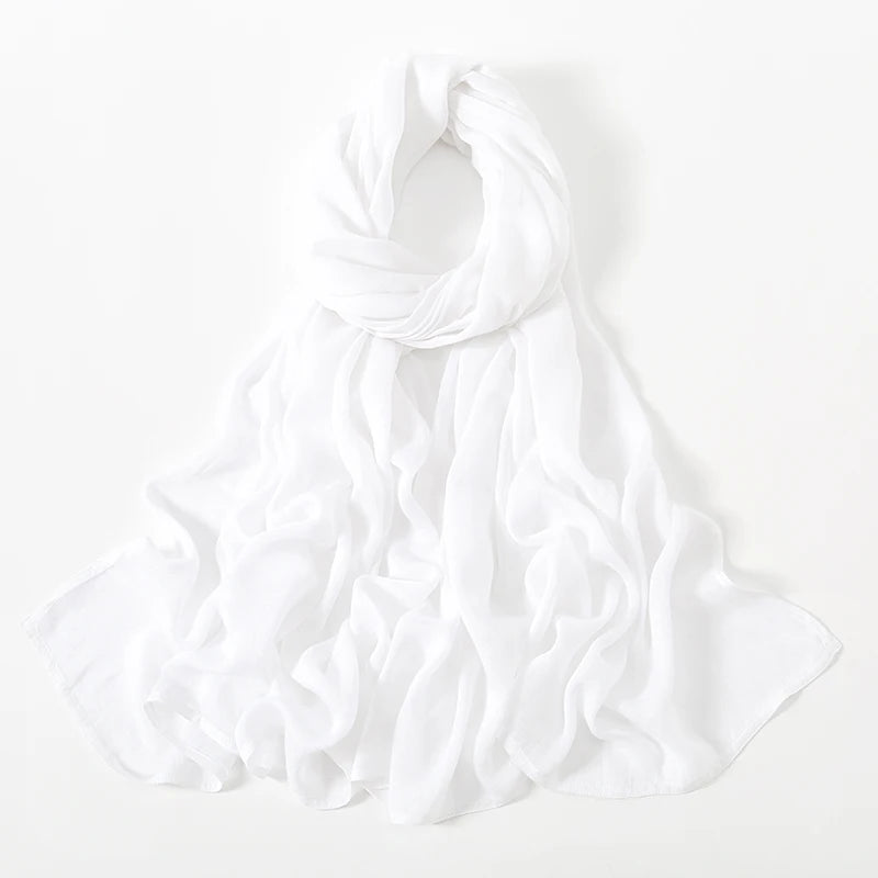 Fashion Modal Hijab Rayon Cotton Shawls Muslim Hijabs For Women Plain Scarf Big Size Headscarf Islamic Turban Headband 190*85cm