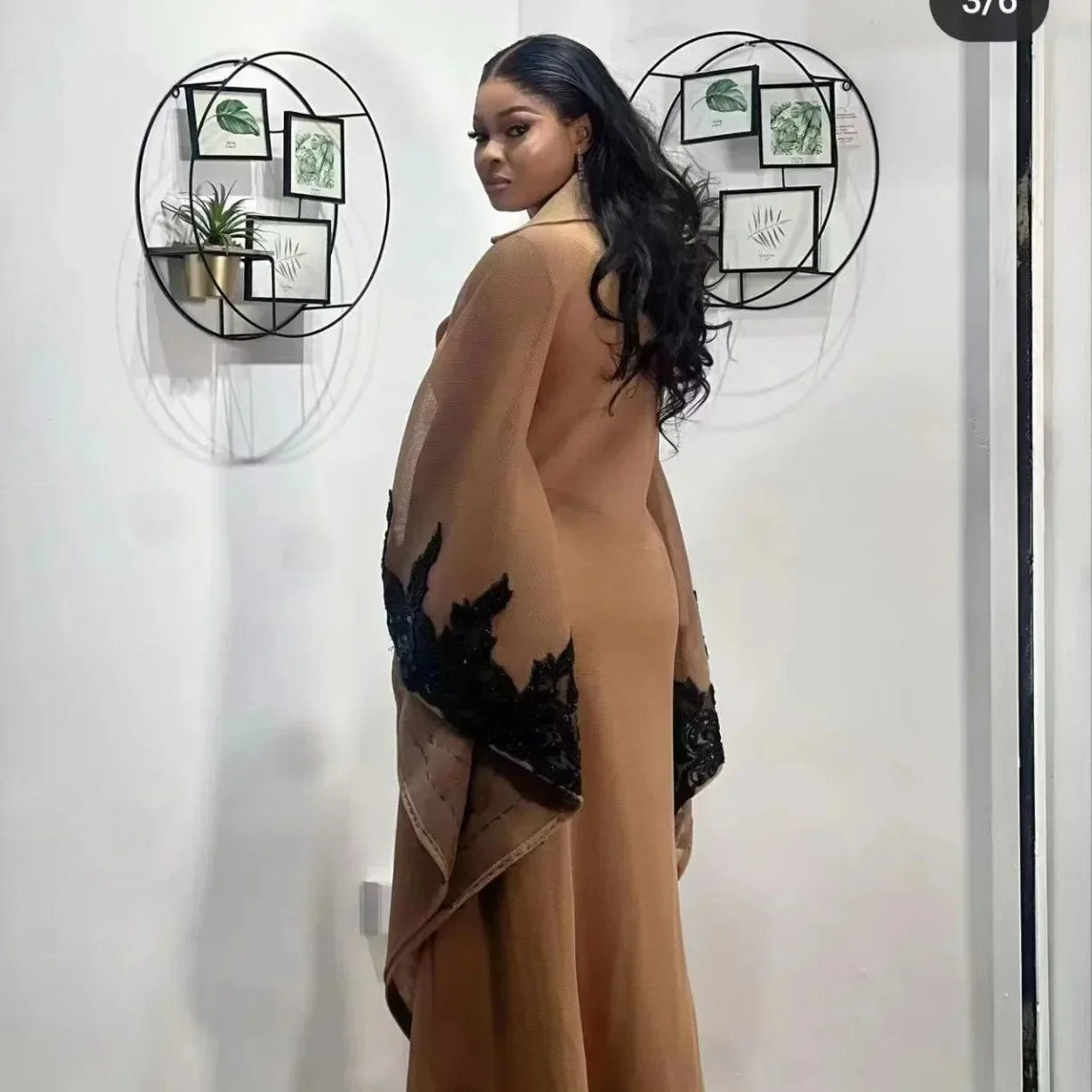 Elegant African Party Evening Dresses for Women African 3/4 Sleeve Plus Size Long Maxi Dress Gowns Dashiki Africa Clothing