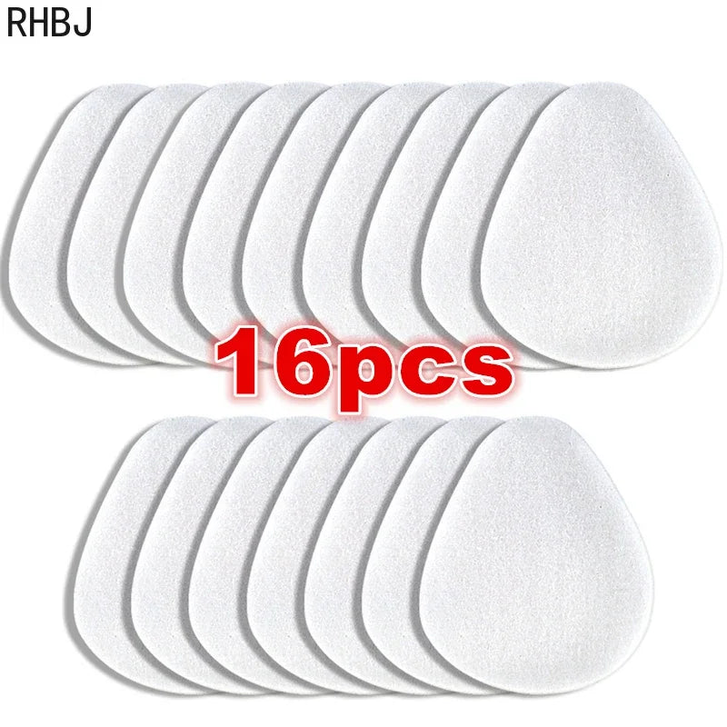 16pcs=8pairs Self-adhesive Felt Front Palm Pad Relieve Foot Pain High Heels Cushion Anti-slip-wear Reduce Pressure Heel Pad Care