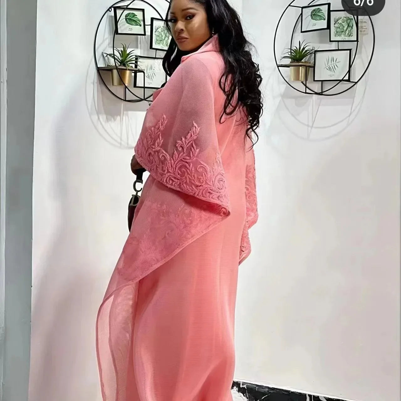 Elegant African Party Evening Dresses for Women African 3/4 Sleeve Plus Size Long Maxi Dress Gowns Dashiki Africa Clothing
