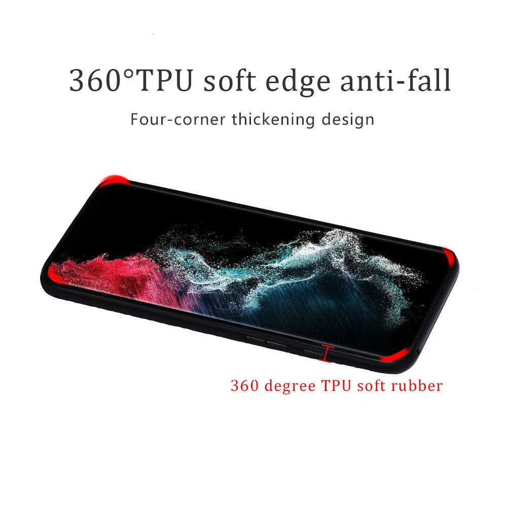 LANGSIDI Genuine Leather Phone Case for Samsung Galaxy S24 S23 Ultra S22 Plus S21 FE S 24 23 A55 A53 A54 5G Protector Back Cover