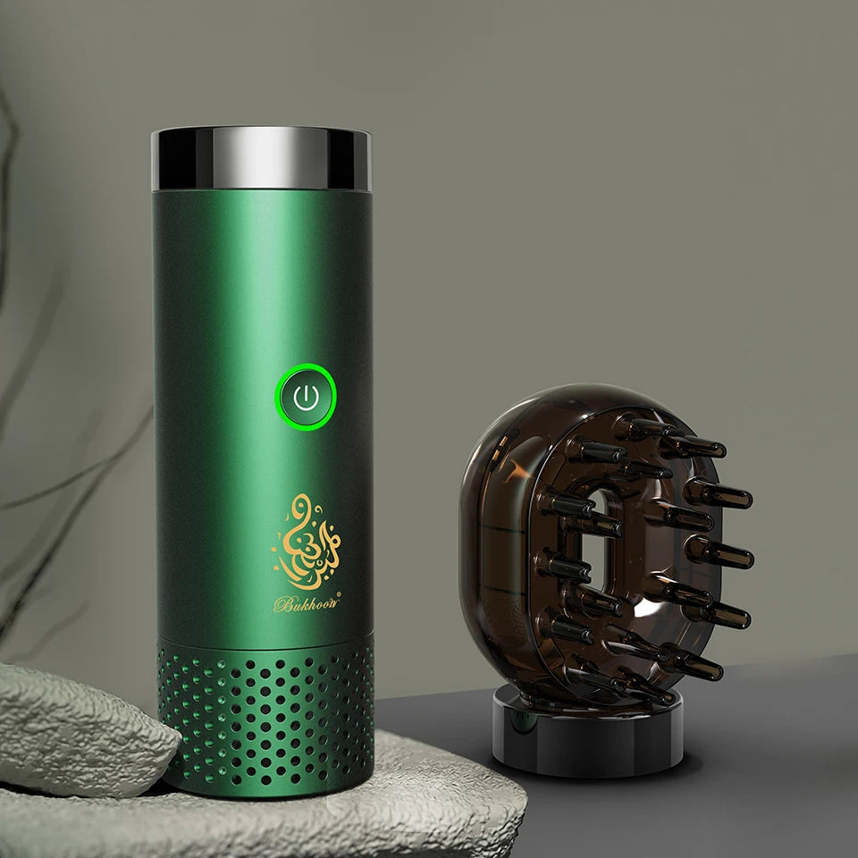 Bukhoon-Original Electric Hair Incense Burner, Mini Luxury Arabic Mubkhar, High Quality Metal Censer, Gift Set, Original, B20