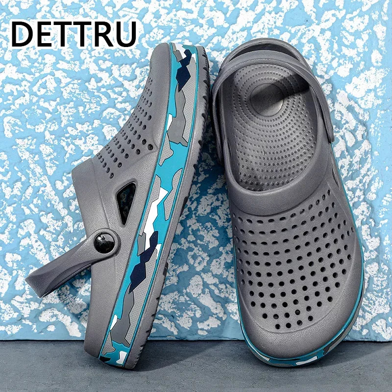 Hot Sale Brand Clogs Men Sandals Casual Shoes  EVA Lightweight Sandles Unisex Colorful Shoes for Summer Beach Zapatos Hombre