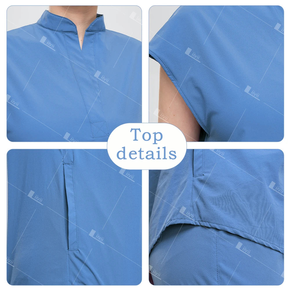 New Hospital Medical Scrub Suits Nurse Uniform Women Medical Clothing for Doctor Scrub Set Beauty Work Clothes Surgery Top Pants