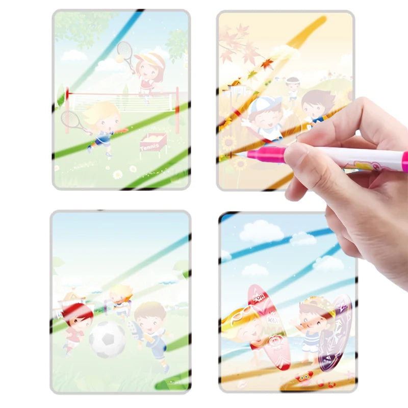 Reusable Book Water Painting Book Early Education Drawing Toys Gifts For Kid's Birthdays, Halloween, Christmas, and Easter