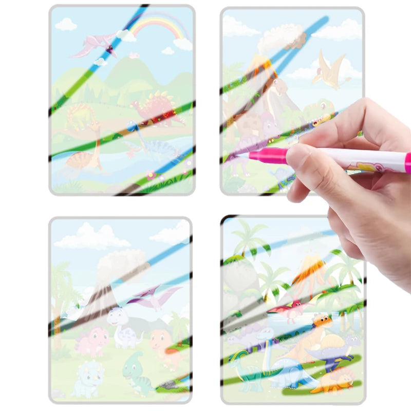 Reusable Book Water Painting Book Early Education Drawing Toys Gifts For Kid's Birthdays, Halloween, Christmas, and Easter