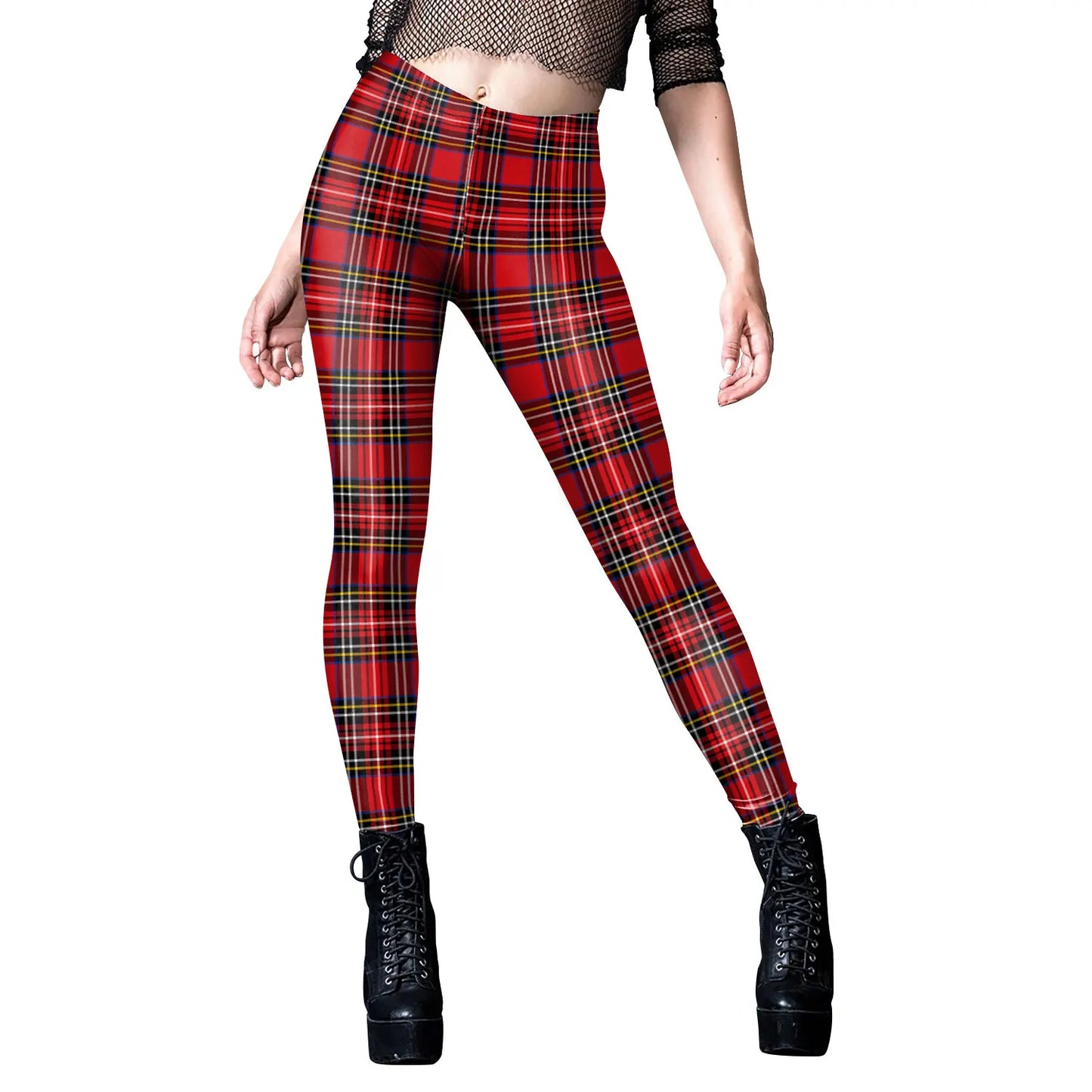 Happy Christmas Red Striped Plaid Print Women Leggings Sexy Soft Elasticity Pants Fitness Workout Xmas Party Leggings