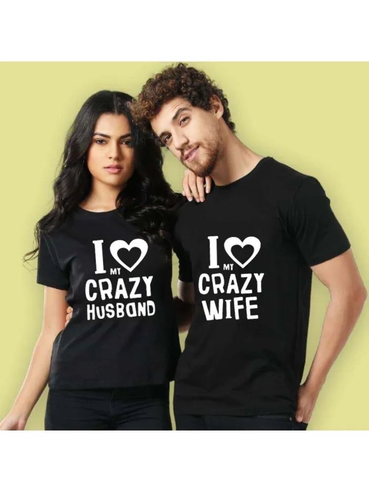 Couples Shirts Husband and Wife Shirts for Couples His and Hers Matching Lovers Clothes Honeymoon T Shirt Valentine Wedding Gift