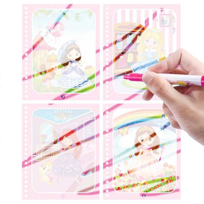 Reusable Book Water Painting Book Early Education Drawing Toys Gifts For Kid's Birthdays, Halloween, Christmas, and Easter