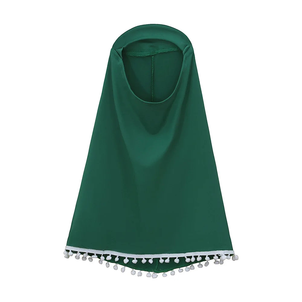 2pcs Kids Girls Hijab Abaya Muslim Set For Baby Islamic Clothing Overhead Scarf Kaftan Khimar Burqa Niqab Jalabiya Djellaba Suit