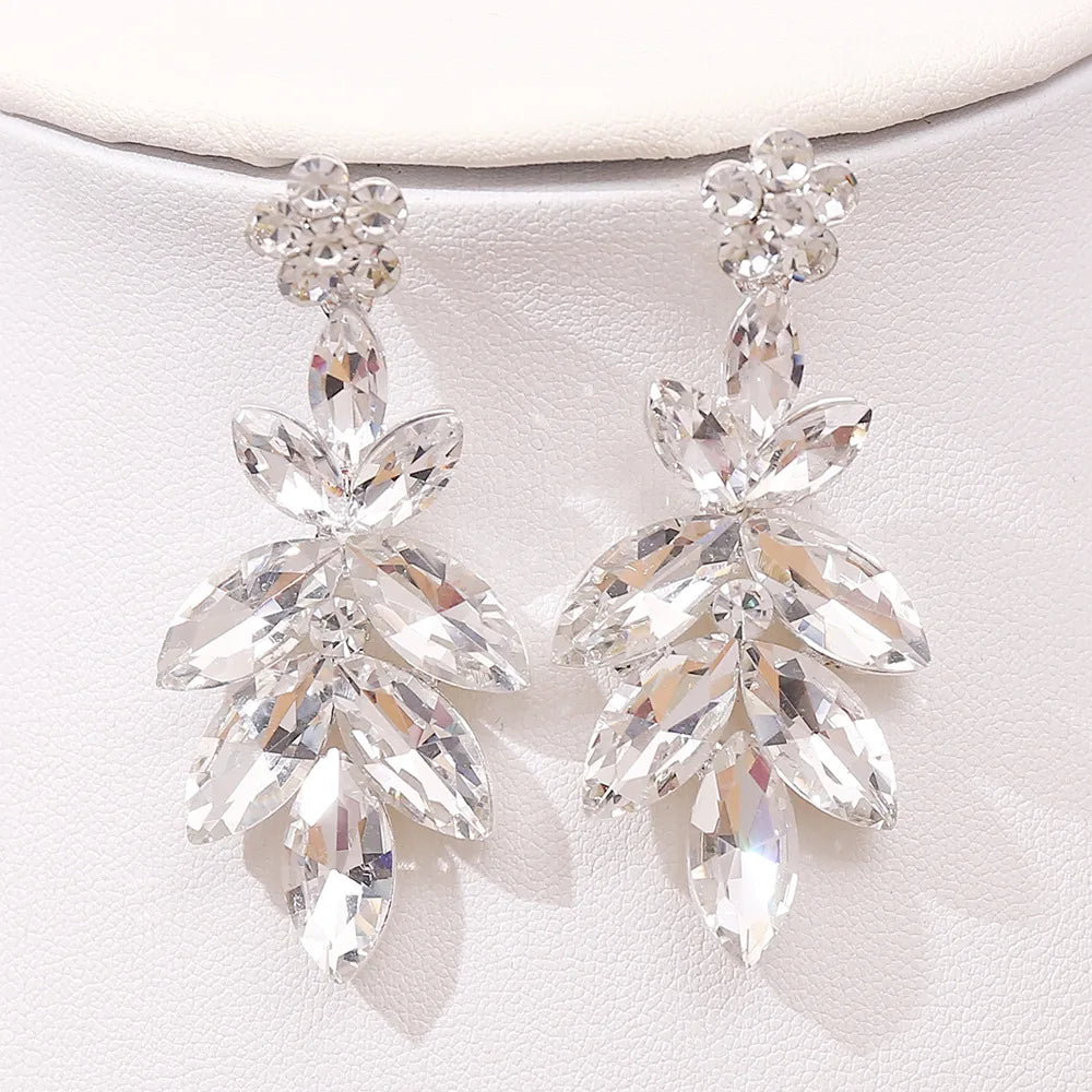 Vintage Black Metal Green Red Crystal Opal Tiara For Women Wedding Party Dress Elegant Queen Bridal Bride Crown