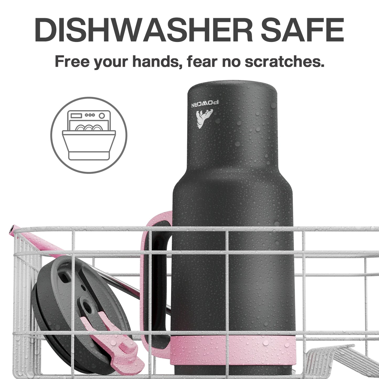 Powcan 40oz Cup Stainless Steel Vacuum Straw Cup With Double Handle Non-slip Portable Coffee Multi-color Car Mug Juice Milk Cup