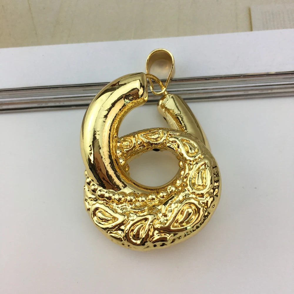 Brazilian Jewelry Unique Big Jewelry Sets For Women Birthday Wedding Gift FHK19057