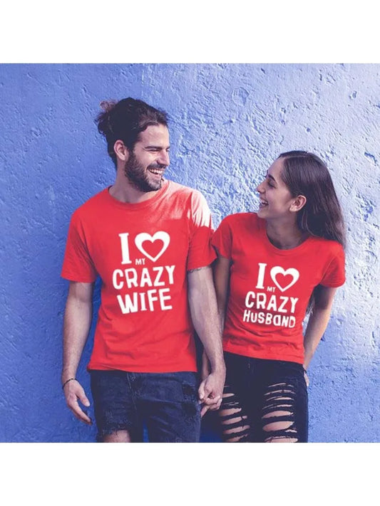 Couples Shirts Husband and Wife Shirts for Couples His and Hers Matching Lovers Clothes Honeymoon T Shirt Valentine Wedding Gift