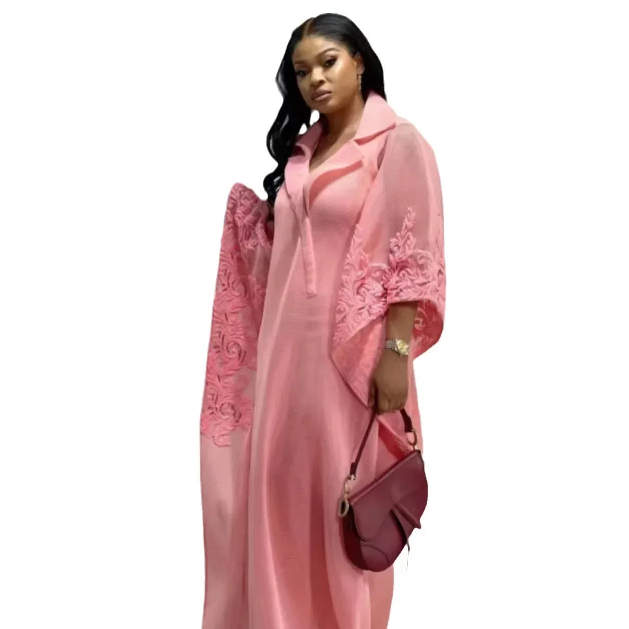 Elegant African Party Evening Dresses for Women African 3/4 Sleeve Plus Size Long Maxi Dress Gowns Dashiki Africa Clothing