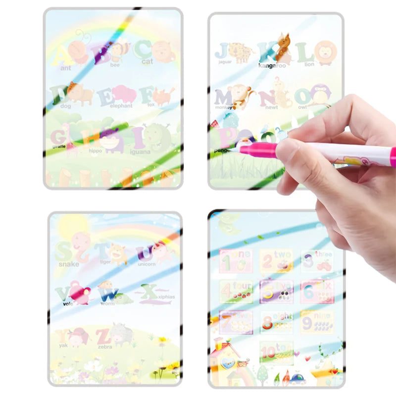 Reusable Book Water Painting Book Early Education Drawing Toys Gifts For Kid's Birthdays, Halloween, Christmas, and Easter