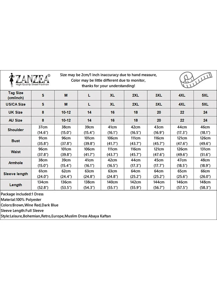 Long Sleeve Islamic Long Robes Abaya Women Muslim Fashion O Neck Casual Vestidos Loose Turkey Floral Printing Maxi Dress