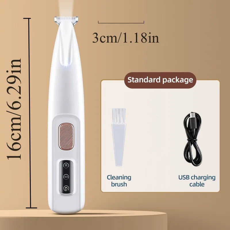 LMZOE Grooming Clipper Pet Electric Clipper For Cleaning Cat Dog Low Noise Foot Shaver Claw Hair USB Charging Pusher Waterproof