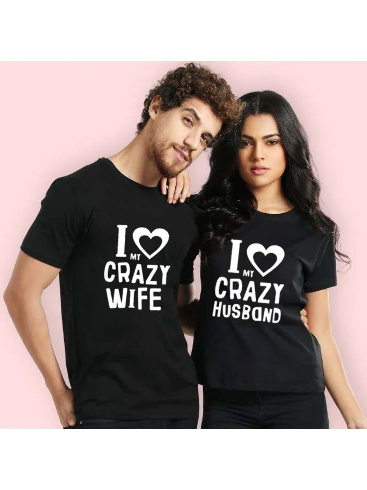 Couples Shirts Husband and Wife Shirts for Couples His and Hers Matching Lovers Clothes Honeymoon T Shirt Valentine Wedding Gift