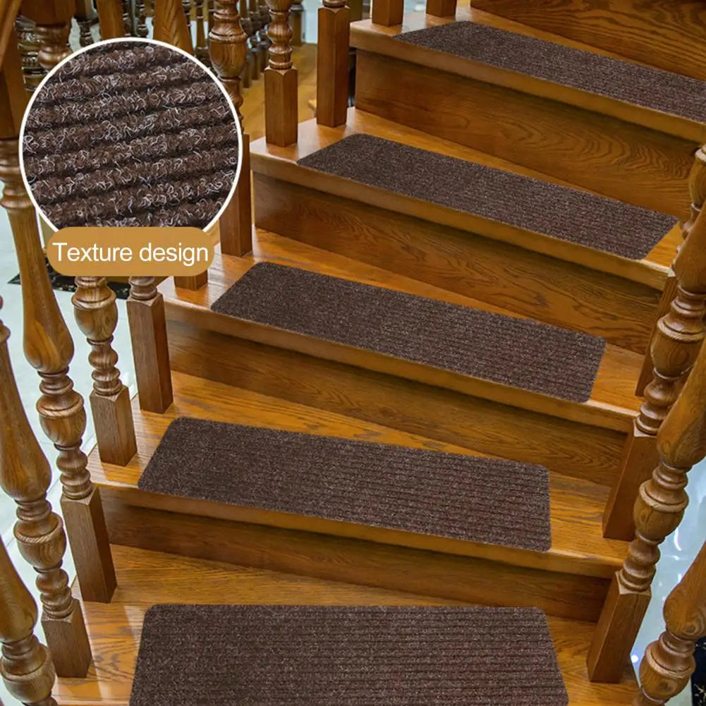 Soft Plush Stair Rugs Non-slip Carpet Stair Treads for Wooden Steps Safety Rug with Soft Plush Comfort Indoor Runner for Kids