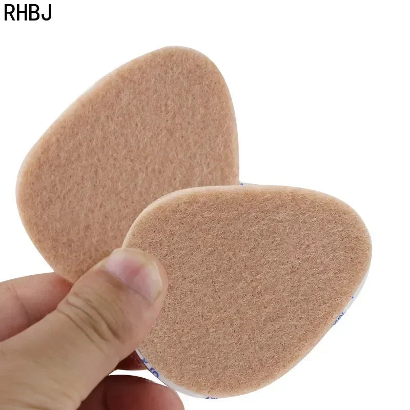 16pcs=8pairs Self-adhesive Felt Front Palm Pad Relieve Foot Pain High Heels Cushion Anti-slip-wear Reduce Pressure Heel Pad Care