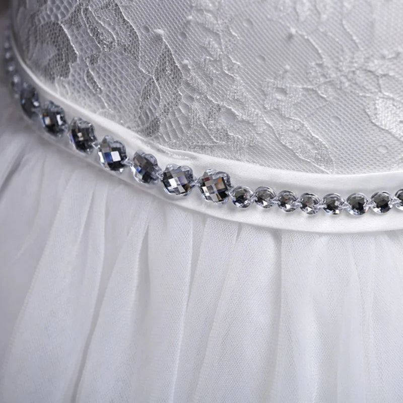 Child Luxury Evening Elegant Party Dresses For Wedding  Ceremony Girls 7 10 To 14 Years Old Lilac Lace Dress Children's Clothing