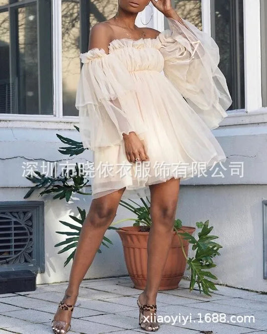 Dresses for Women Fashion Sexy Bra Style Solid Color High Waist Strap Solid Color Dress Mini Party Dress Vestidos