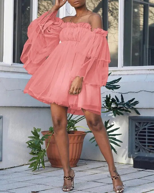 Dresses for Women Fashion Sexy Bra Style Solid Color High Waist Strap Solid Color Dress Mini Party Dress Vestidos