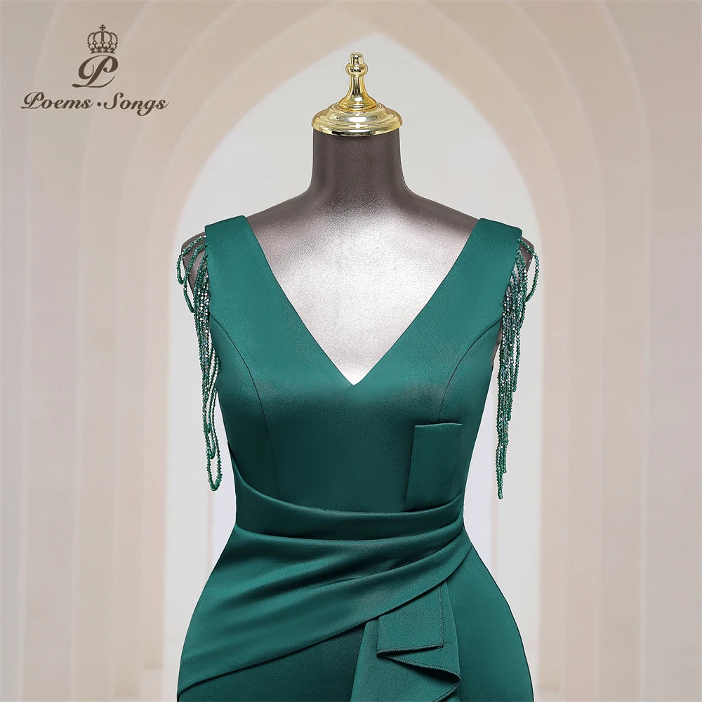 Elegant wedding party Evening dress Sexy shoulder beading party dress bridesmaid dresses Maxi dress formal occasion dresses