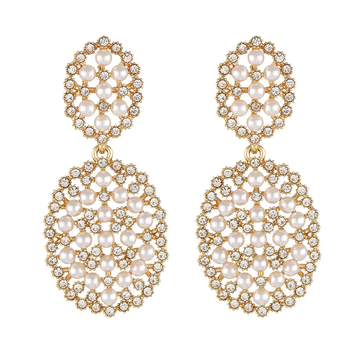 Classic Crystal Wedding Drop Earring for Women Elegant Hanging Long Dangle Earrings Nightclub Party Dress Accessories