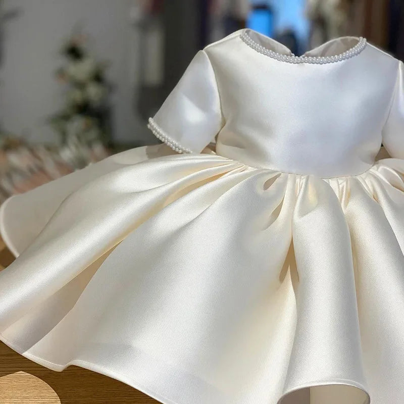 IYEAL 2025 Flower Girls Dresses Girls Princess Dress Baby Girl Birthday Wedding Party Clothing