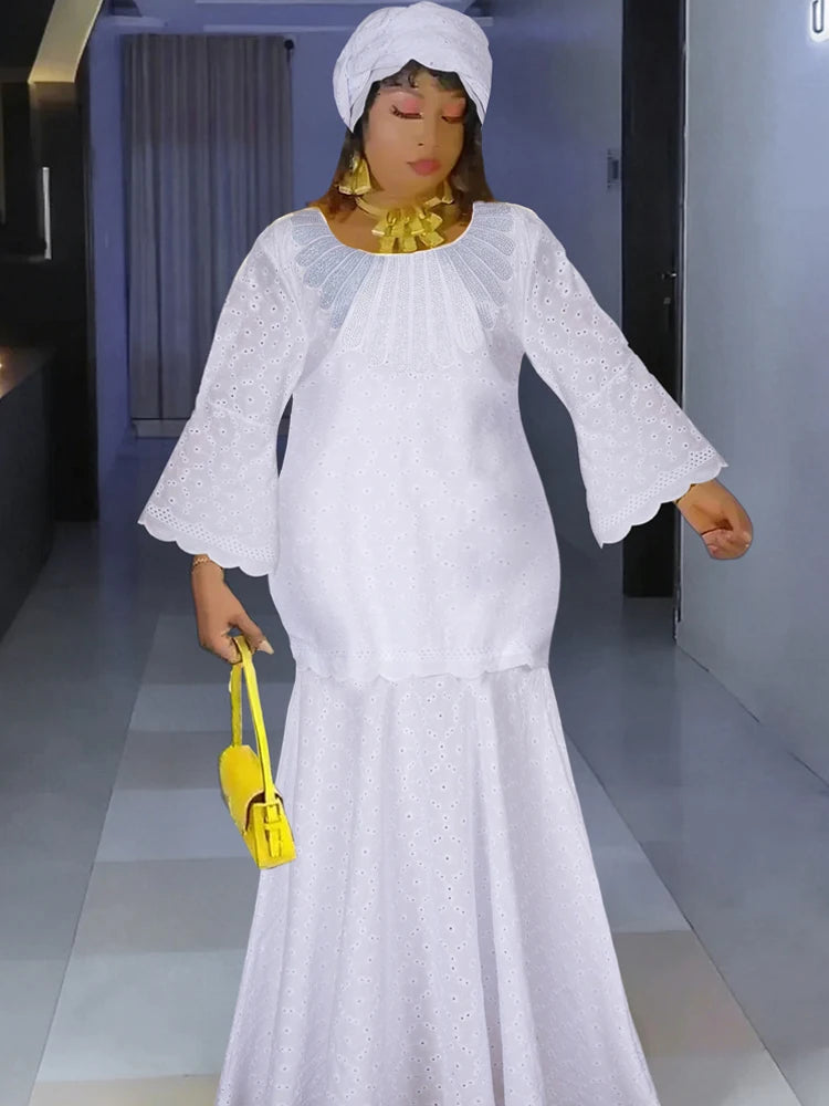 Wedding Party Dresses For Women African Embroidery Lace Mermaid Robe Dubai Turkey Hijab Abayas Elegant Evening Dress Clothing